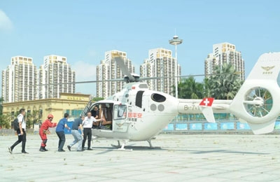 深汕工地3人受伤，东部通航直升机20分钟把伤员送到深圳医院